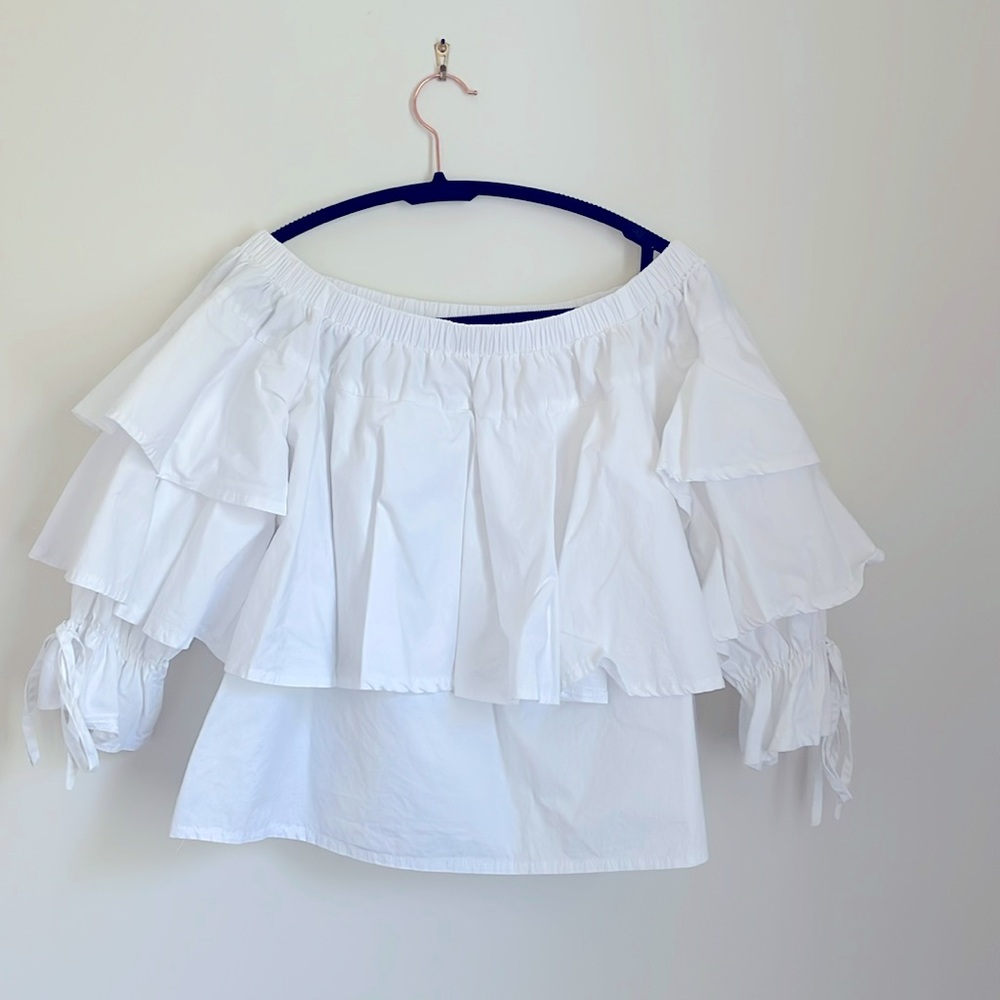 Endless Rose white off the shoulder top